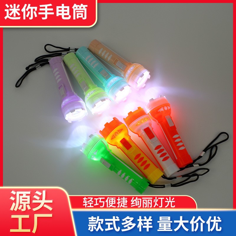 New plastic LED high-intensity L-283 flashlight, 10cm outdoor household flashlight, direct sales from the manufacturer for street stalls and night markets pic 4