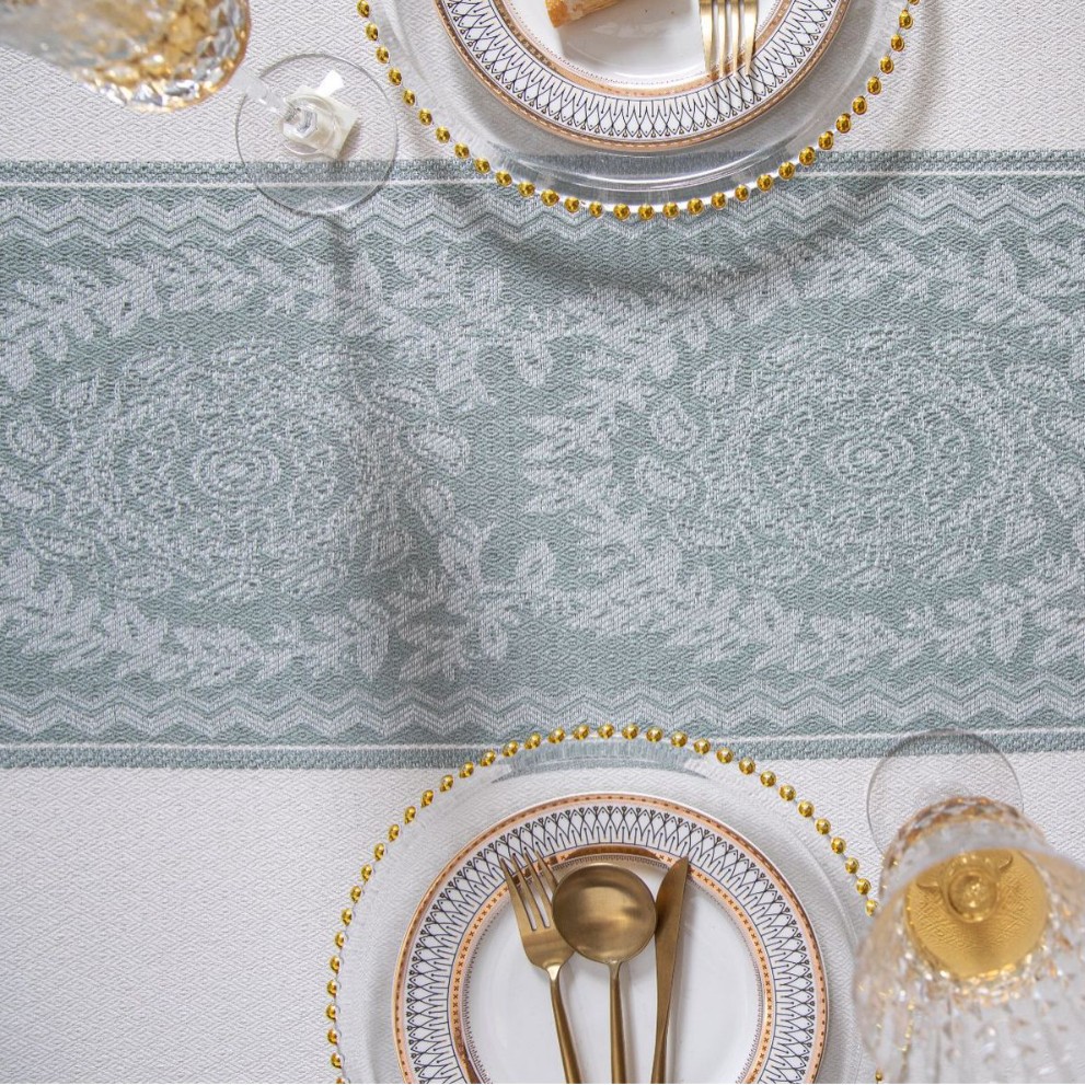 Jiexin offers wholesale of Nordic modern, simple, fashionable, creative and elegant rectangular tablecloths, blue round plates with tassels, fabric table MATS, coffee tables and stall decorations pic 17