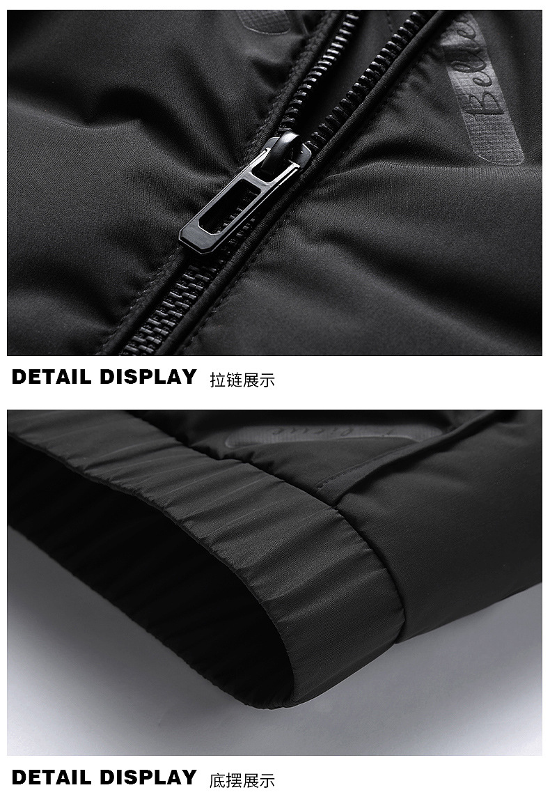 冬季新品男士羽绒服90白鸭绒保暖御寒时尚羽绒外套中青年羽绒服男 pic 19