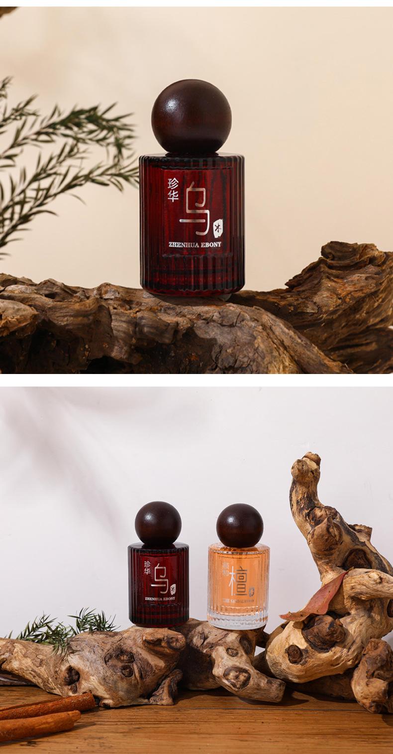 Lulanzi Zhenhua Ebony Yihe Sandalwood Women's Perfume is a long-lasting, fresh, light, neutral and niche wood scent wholesale pic 15