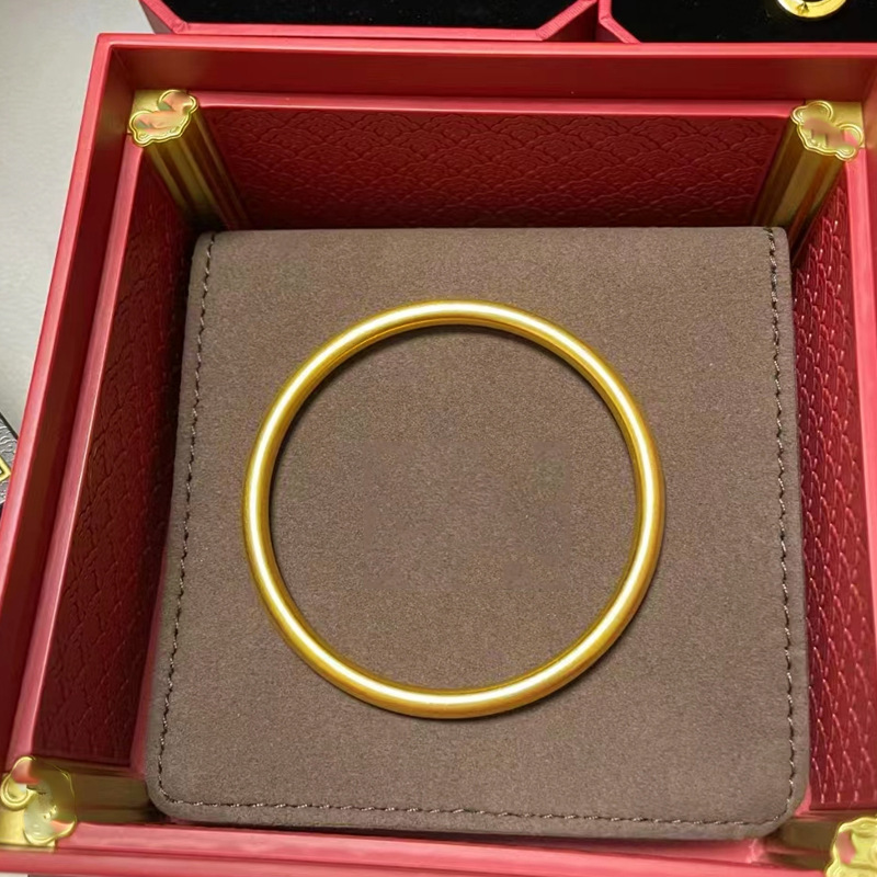 古法传承手镯女仿真黄金正品实心越南沙金素圈不掉色福牌手链首饰详情15