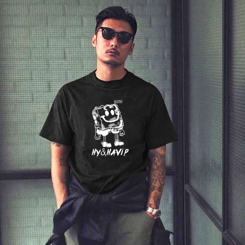 新款夏季男士短袖t恤男学生棉T恤夏装圆领半袖青年打底衫ins潮牌详情40