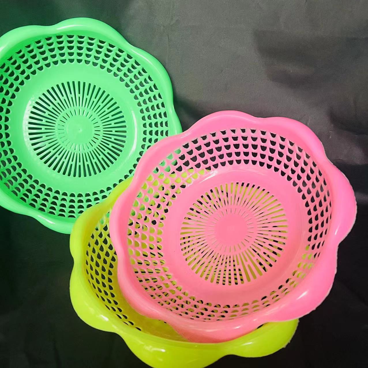 Lace baskets, plastic baskets, baskets, storage baskets, fruit baskets, multi-purpose storage baskets, vegetable washing and draining baskets, rice washing baskets pic 2