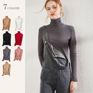 厂家现货桑蚕丝丝光棉T恤女夏宽松版大圆领短袖打底衫桑蚕丝配比详情16