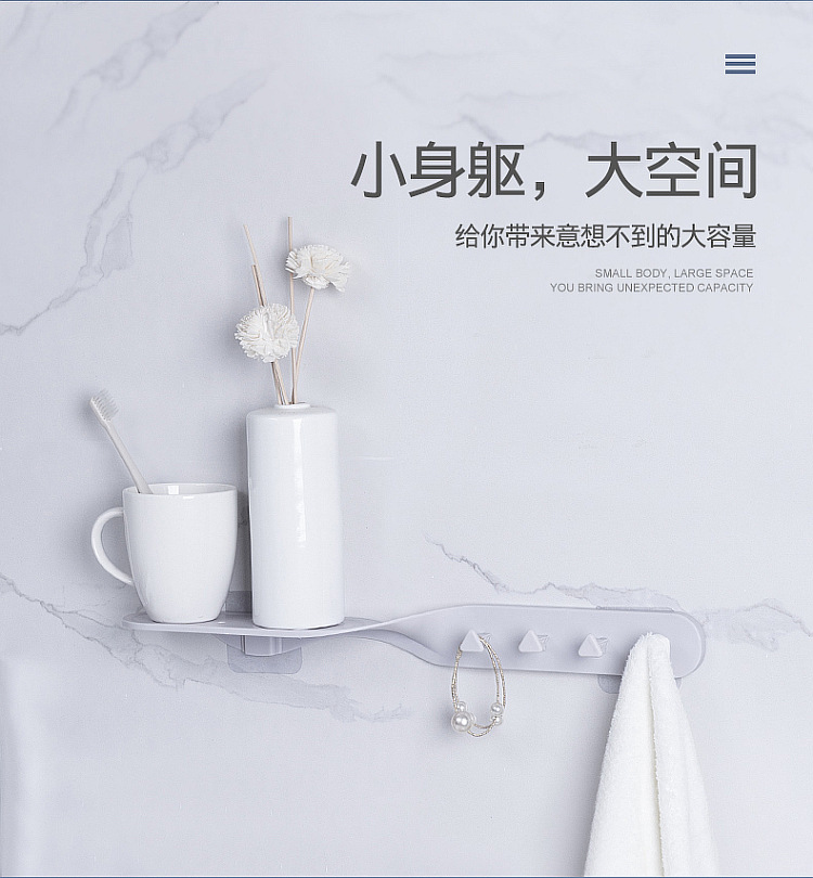 Creative multi-functional storage rack, kitchen and bathroom storage rack without drilling holes pic 4