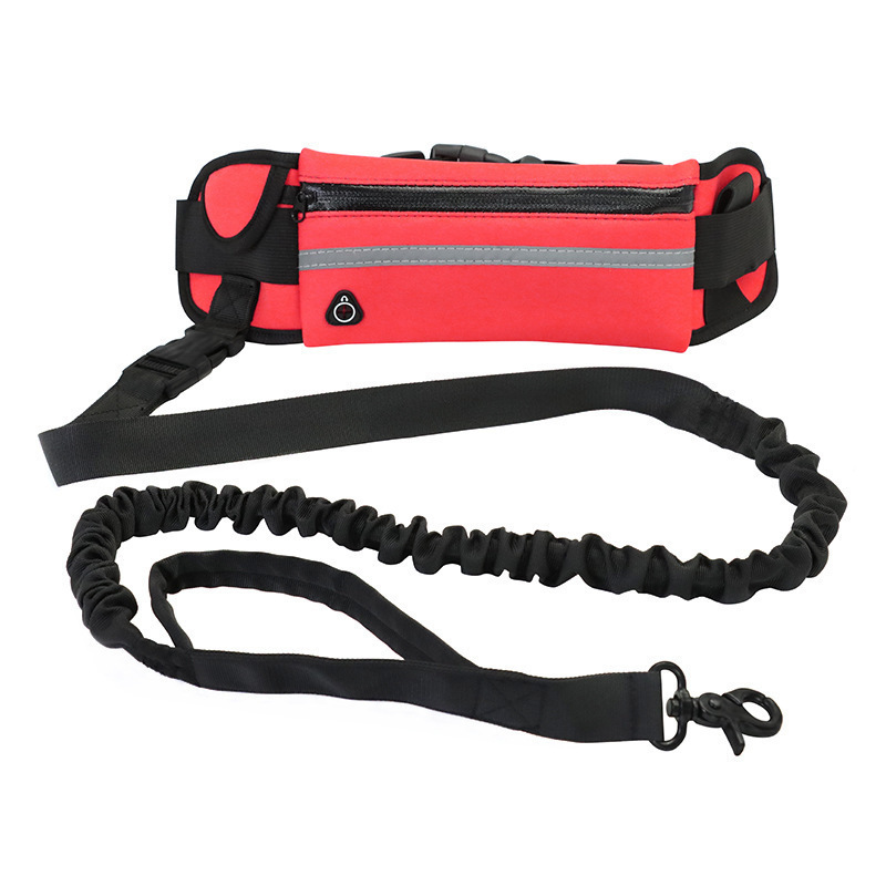 Pet sports waist bag leash set, outdoor running dog walking leash, multi-functional running pet leash pic 9