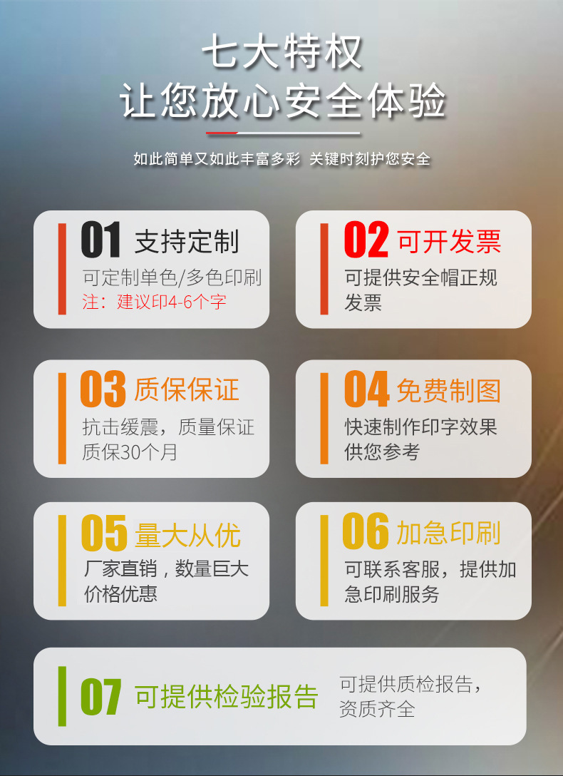 安全帽 工地加厚国标透气防砸abs头盔建筑施工工程玻璃钢包邮印字详情5