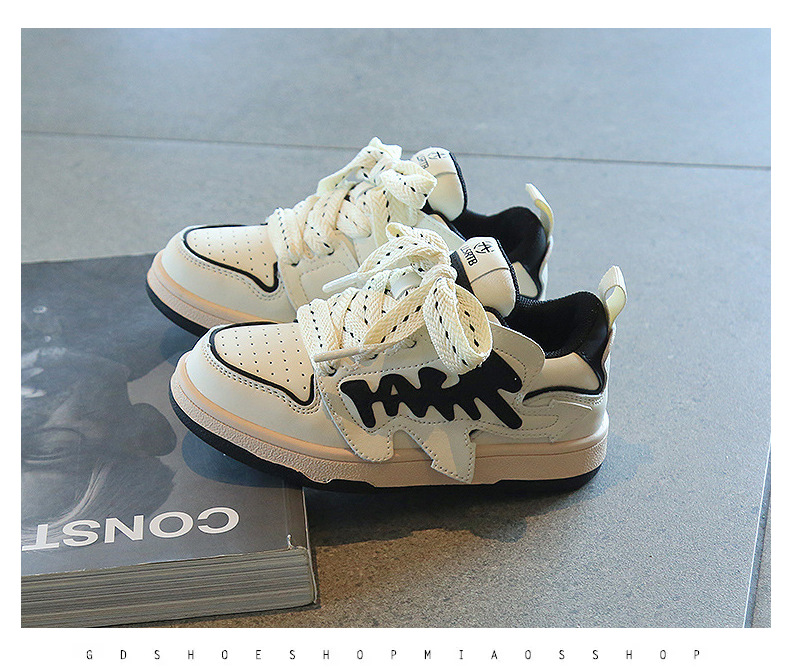 2022秋季男童鞋时尚潮流新款板鞋女童百搭软底运动鞋春夏小白鞋子详情35