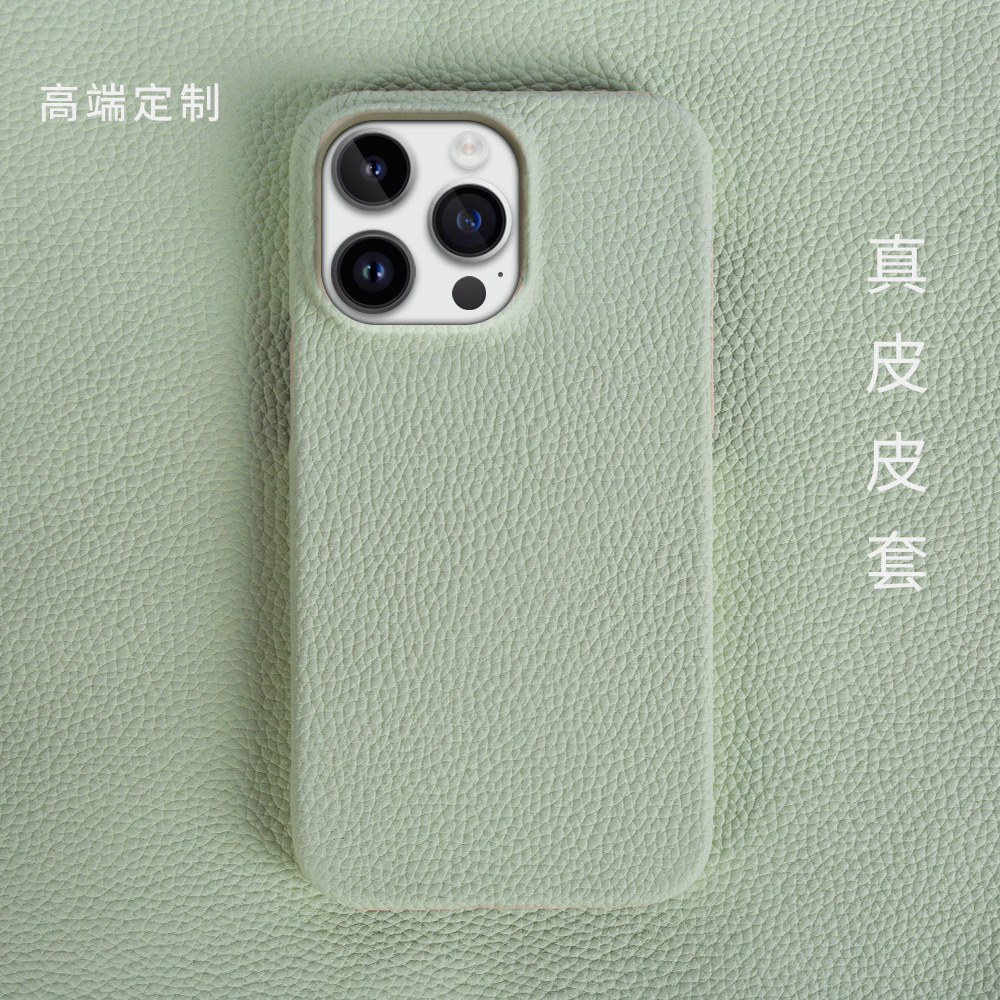 适用苹果13手机壳真皮iPhone 15手机壳12保护套简约16pro苹果壳14详情21