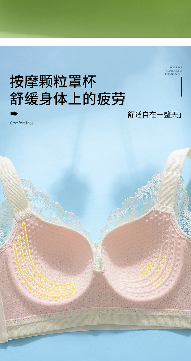 超薄款内衣女大胸显小胸文胸大码调整型聚拢收副乳矫正防下垂胸罩详情3