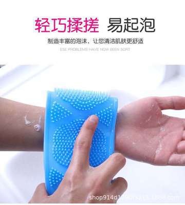 长款硅胶搓澡巾 双面搓背器 沐浴巾 按摩拉背条刷子洗澡巾详情7