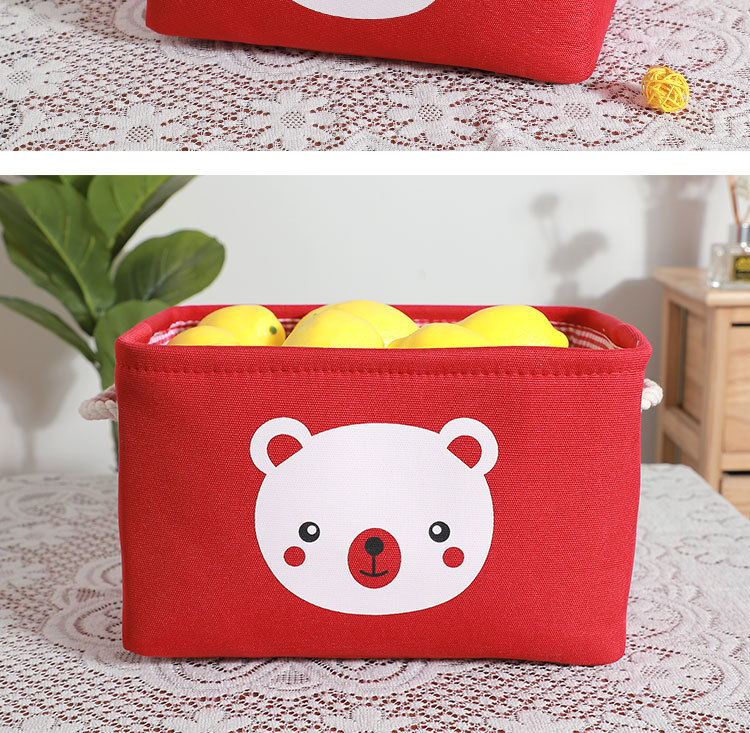 Household storage basket, fabric dust-proof organizing bag, underwear and underpants, clothes sorting, student small cloth bag storage basket pic 10