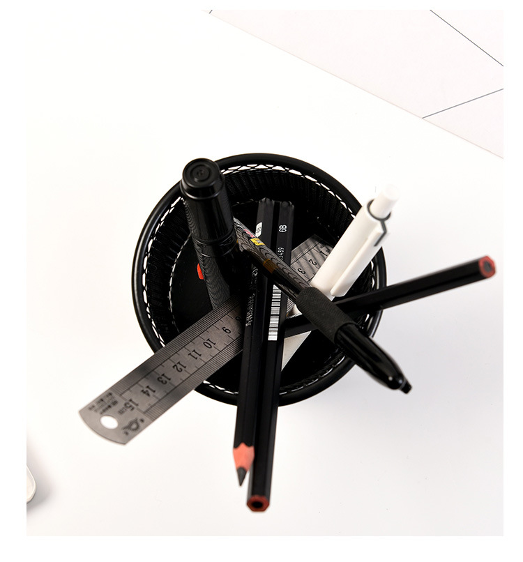 Creative four-compartment standing office stationery desktop storage box, drawer organization compartment, slanted pen holder and sock storage compartment pic 18