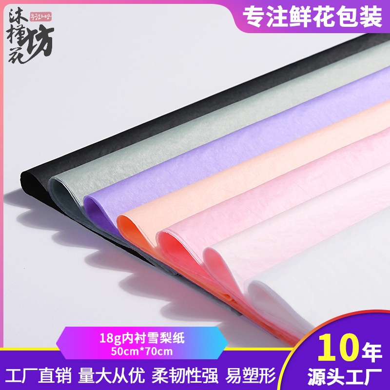 新款玫瑰雪梨纸ins风手揉纸内衬包装纸高级感礼物花束包花纸批发详情1