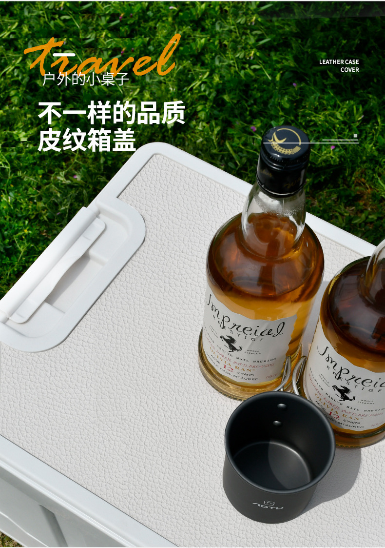 户外露营收纳箱折叠箱木盖收纳箱塑料家用整理箱多功能车载置物箱详情3