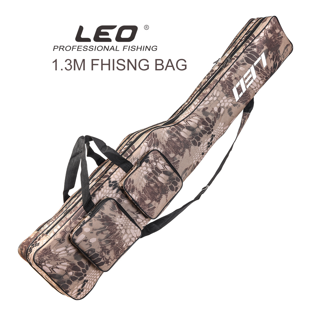 28064 LEO/ Leou [Double-Layer knife-shaped Large-belted Fishing Tackle Bag 1.3m] European-style reservoir fishing rod and sea rod Bag pic 25