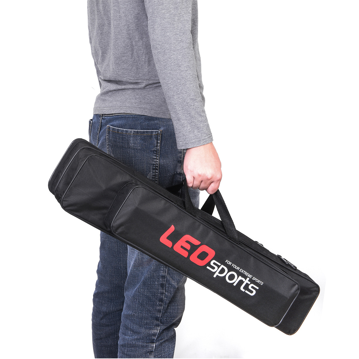 25131 LEO/ Leou [Two-Layer 80cm Steel wire Bag] Fishing rod Bag and Fishing Gear bag pic 7