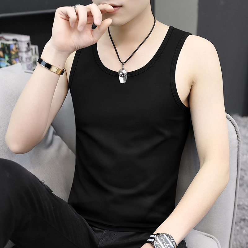 Heavyweight pure cotton short-sleeved T-shirt for men 2024 Summer New trendy youth long-staple cotton half-sleeved all-cotton body T-shirt for men pic 5