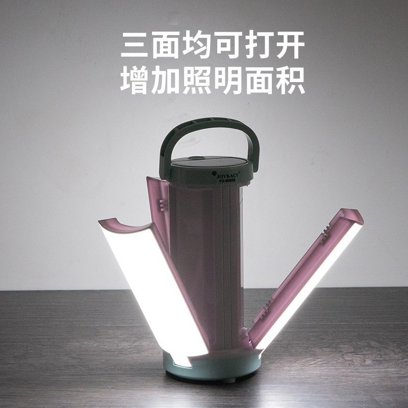Solar-powered charging camping lamp, outdoor camping LED lighting lamp, folding and hanging tent light strip, output emergency light pic 8