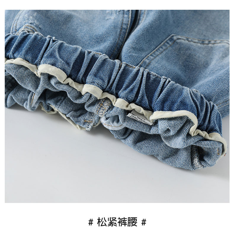 韩版女童休闲牛仔裤春秋2023新款儿童阔腿长裤春季薄款中大童裤子详情21