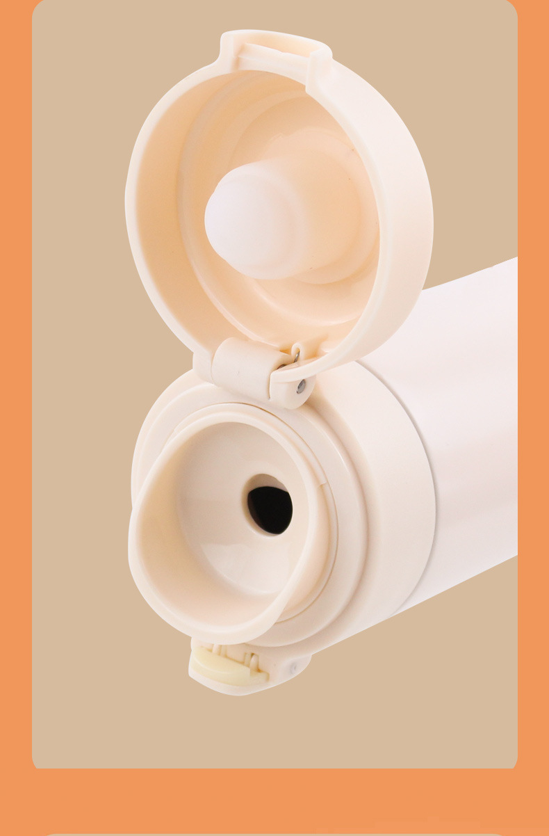 304不锈钢保温杯 简约少女保温杯 可爱风卡通水杯 卡通弹盖直饮水杯 儿童直饮保温杯 硅胶密封圈 真空保温杯 食品级材质详情5