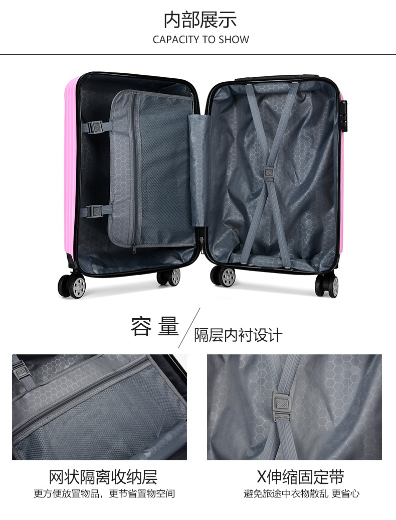 批发礼品拉杆箱20寸儿童行李箱可印logo密码登机旅行箱万向轮皮箱详情11