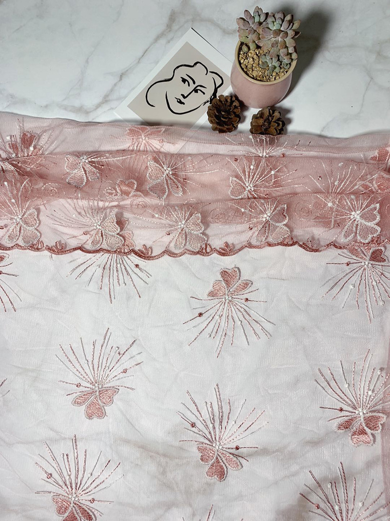 Factory direct sales of home textile accessories, embroidery, large butterfly fabric, clothing, window screen accessories, multiple specifications customized pic 14