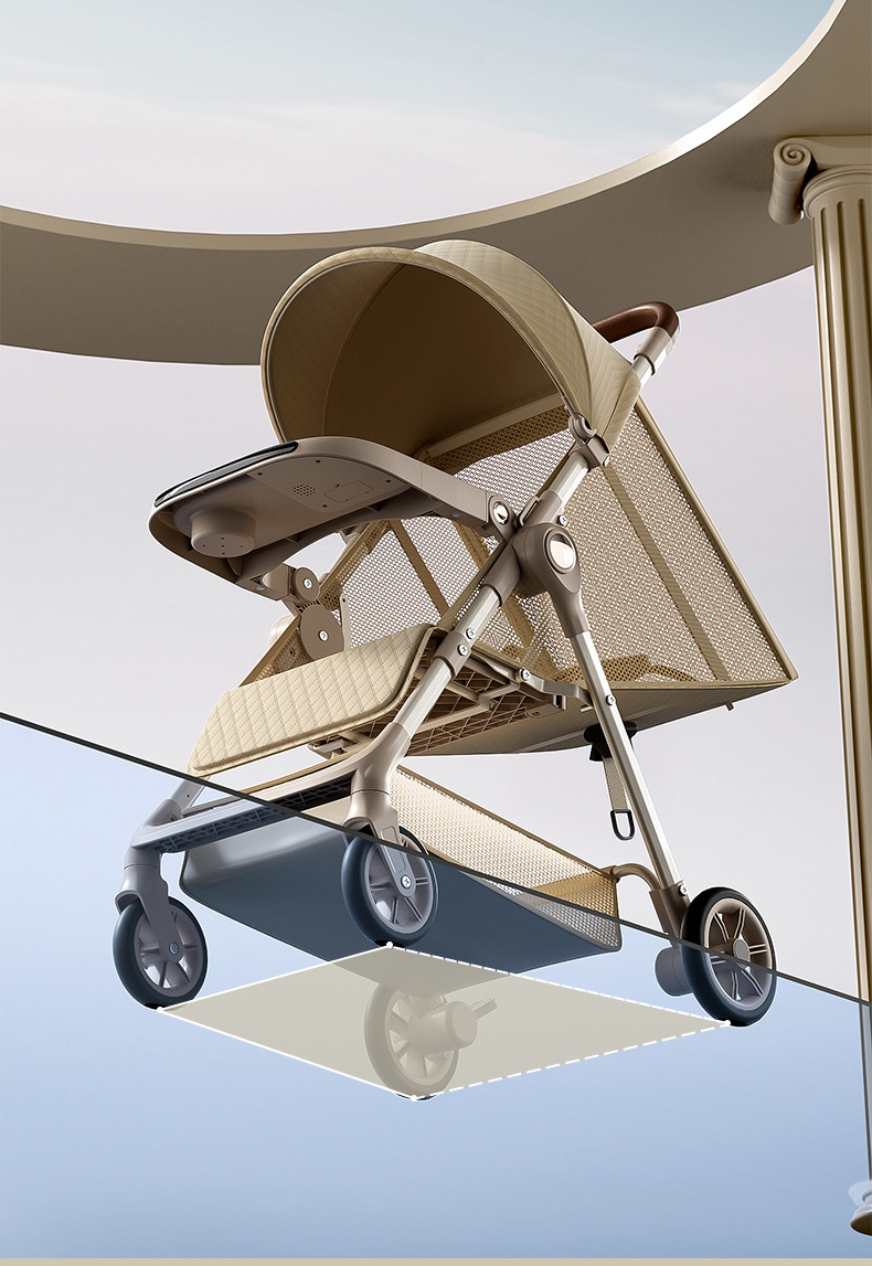 跨境婴儿手推车高景观遛娃神器便携式可坐可躺可折叠儿童口袋车详情15