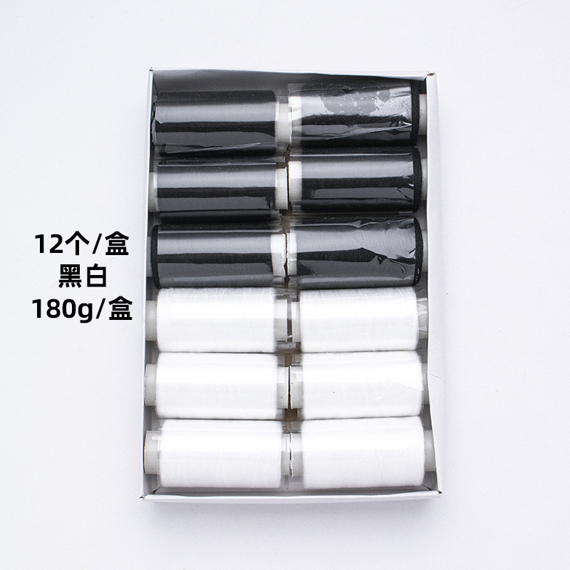 批发缝纫线302涤纶缝补衣服针线彩色10个装手工diy缝补线宝塔针线详情15