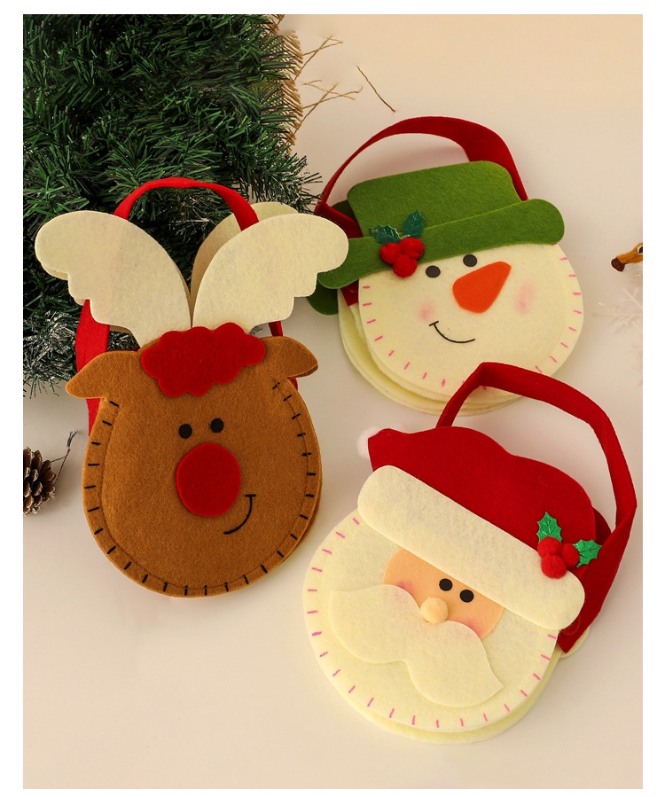 Christmas gift bags, apple bags, Christmas gift bags, plush candies, decorative items, elderly people, snowmen, deer bouquets pic 26