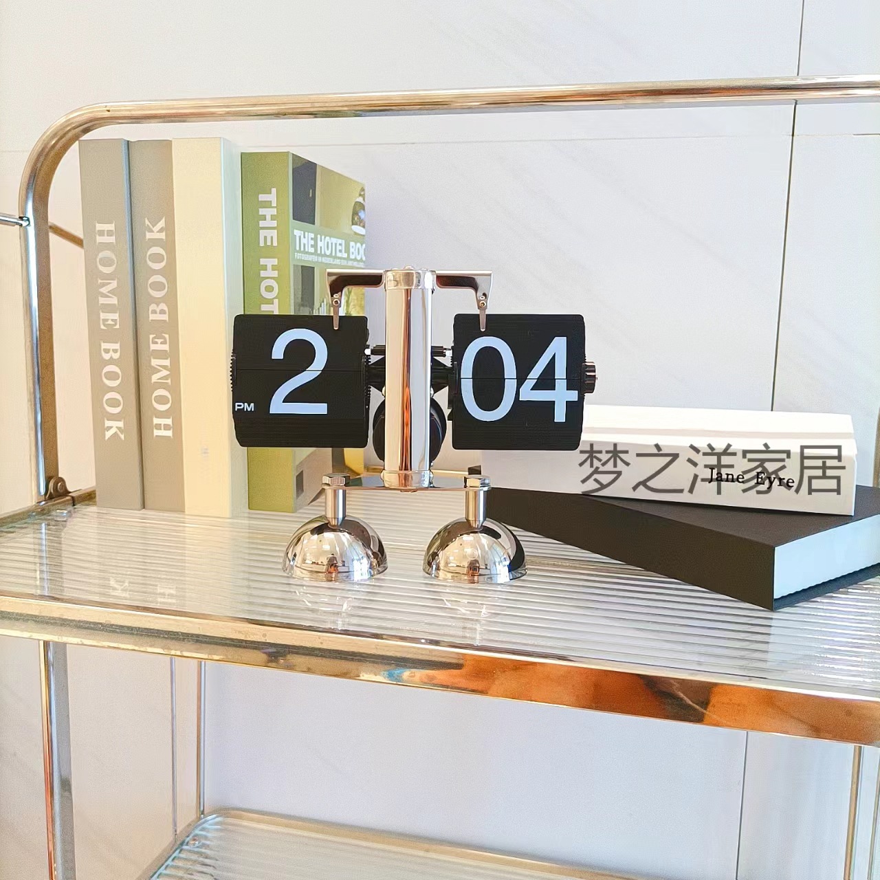 Factory direct sales of European-style automatic page-turning clocks, retro and simple home living room table clocks, small balances, mechanical page-turning clocks pic 14