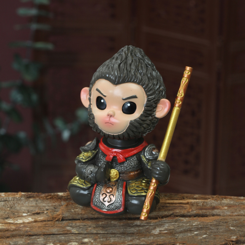 神话悟空Q版可爱卡通公仔桌面孙悟空车载摇头摆件送男友礼物详情8