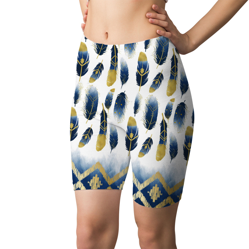 New 3D digital printed starry sky sports yoga capri shorts for cross-border Amazon from Europe and America. Please provide the printed image pic 39