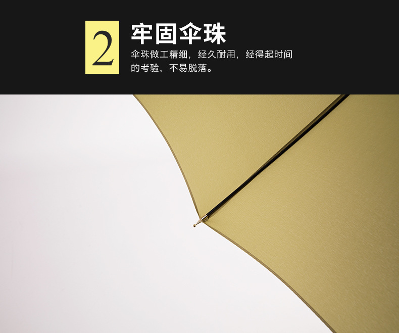 16-bone fiber bone-up fabric, plain and fresh wooden handle, photo landscape advertising umbrella in stock pic 11
