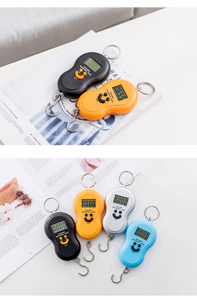 Factory direct supply of portable electronic scales, gourd-shaped hand-held scales, mini luggage scales, express delivery scales, 50kg electronic scales pic 6