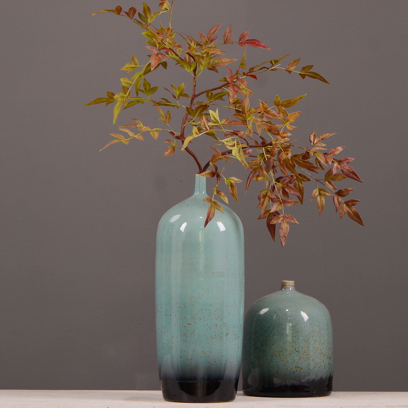 Dongli Source Factory, wholesale and direct sales of artificial plants in stock, wholesale of India leaves, autumn color leaves, hand-held flowers, leaf materials, props, flower art, bonsai, home decoration flowers pic 1