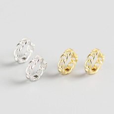 YHE0134 INS风星月不对称耳扣S925纯银耳环欧美时尚个性潮人耳钉详情11