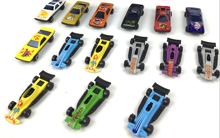 Cross-border alloy cart 10pcs caja de color caja de regalo 10pcs 10pcs pack coche de juguete para niños alloy sliding cart pic 3