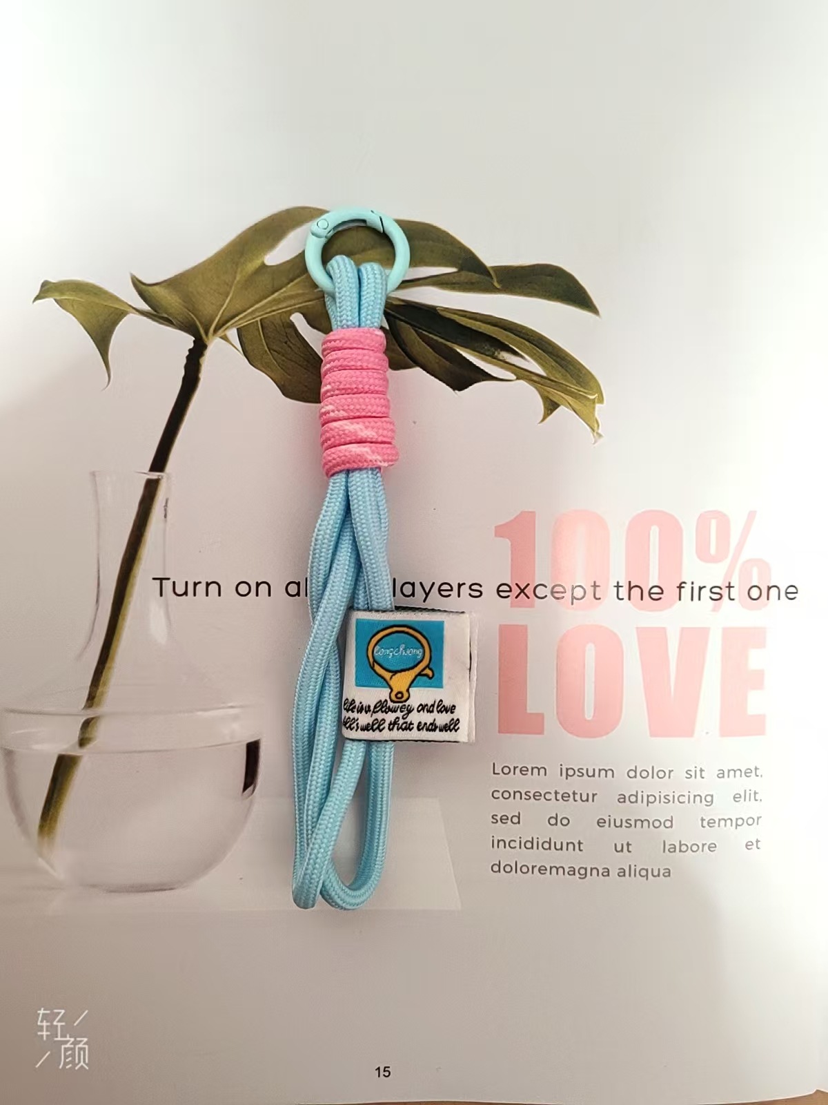 跨境网红厂家直销涤纶手机挂绳 水杯挂饰饰品挂绳 多尺寸背包挂绳详情4