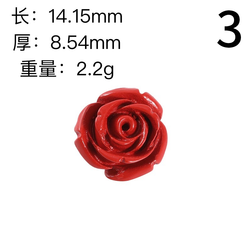 Wholesale of high-content cinnabar flat-bottomed lotus, perforated rose, small accessories, lotus seeds, lotus pods and loose beads pic 6