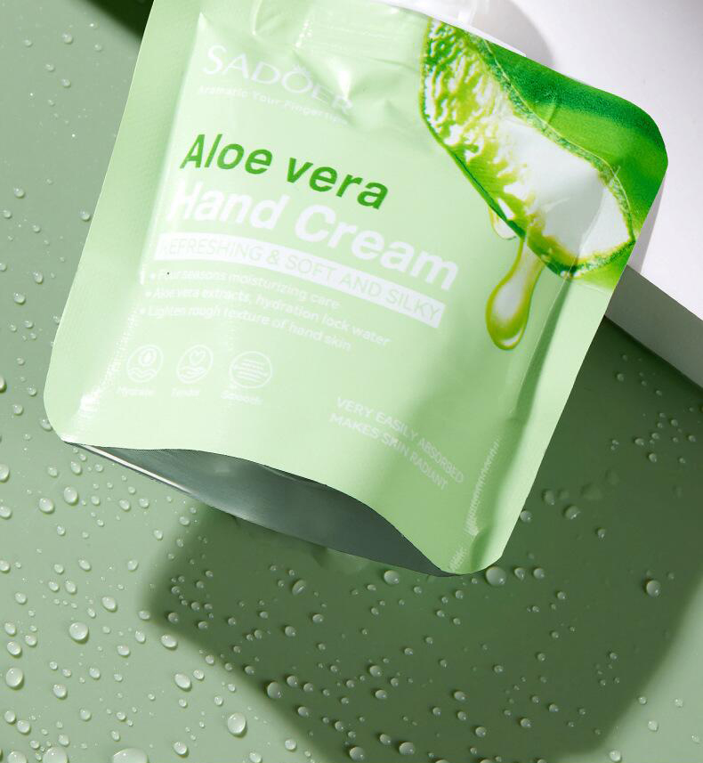 SADOER all-English plant-based bagged hand cream, avocado aloe vera Moisturizing, nourishing and refreshing, cross-border export wholesale pic 12