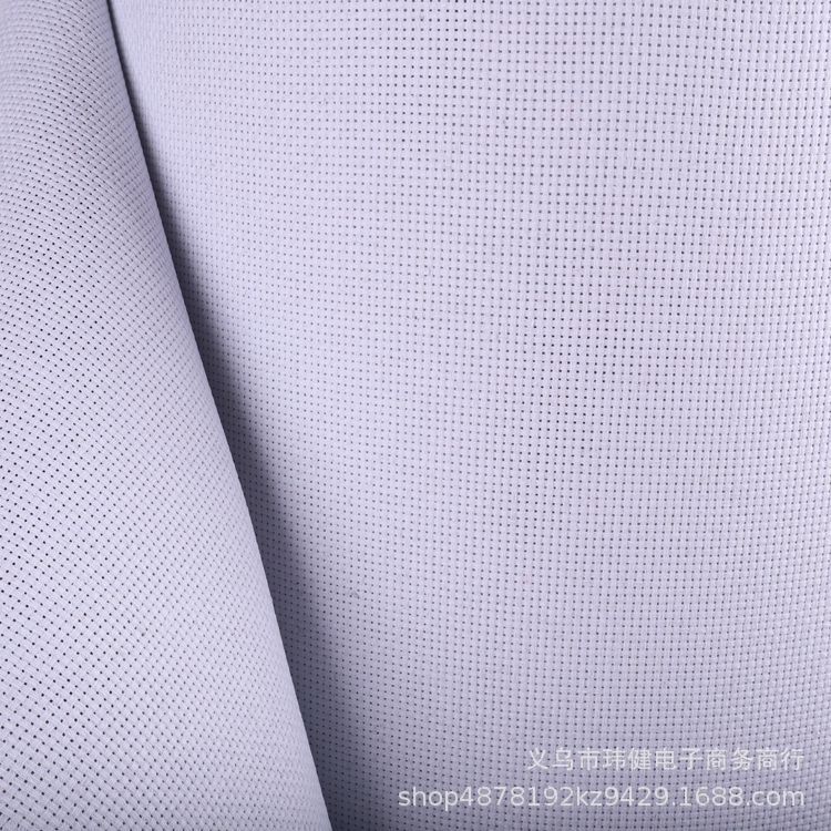Wholesale of 11CT medium check white precision 100 high-definition all-cotton polyester-cotton thickened cross-stitch fabric pic 4