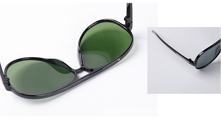 2024新款高清玻璃太阳镜男女通用时尚墨镜不怕划地摊货眼镜批发详情12