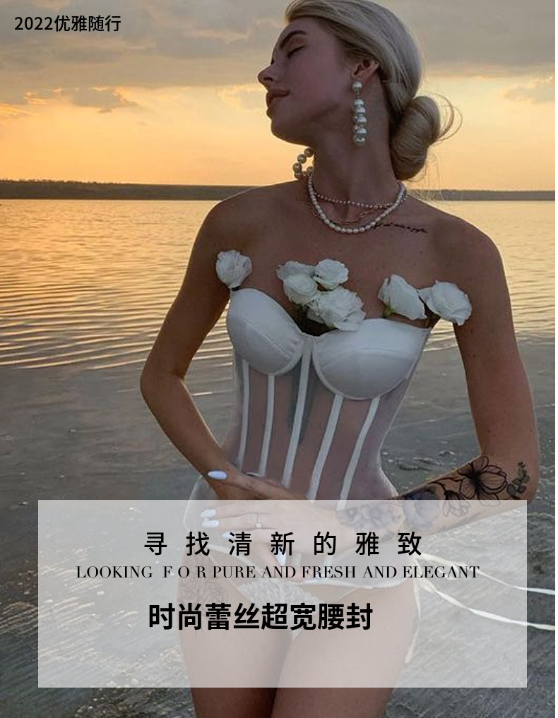 女士腰封外搭外穿黑色背带束腰性感背心装饰潮流朋克风吊带配衣服详情1
