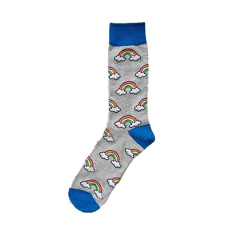 四季女棉彩虹香烟小马猫咪仙人掌酒吧潮流男中筒流行潮袜男袜袜子详情20