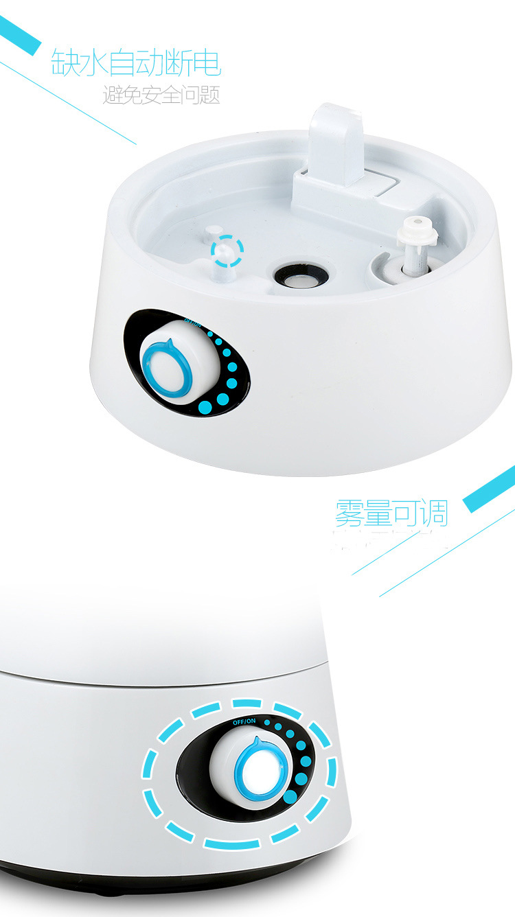 Humidifier, bedroom silent fog volume, seven-color night light, household aroma diffuser, original manufacturer pic 15