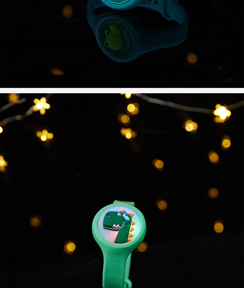 抖音夏季闪光卡通防蚊无毒儿童成人户外植物精油驱蚊硅胶防蚊手环详情5