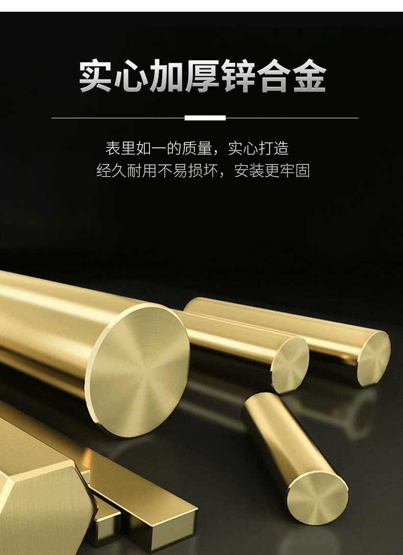 New Chinese-style solid handle zinc alloy single-hole light luxury furniture hardware wardrobe, cabinet drawer door handle is now available pic 6