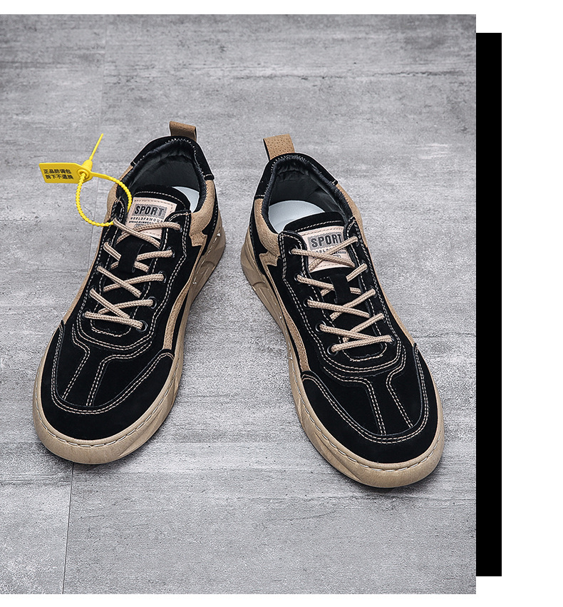 新款工装鞋男2022新款秋冬时尚休闲运动男士板鞋百搭劳保鞋YF902详情12