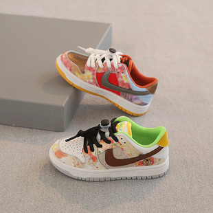 2022秋季男童鞋时尚潮流新款板鞋女童百搭软底运动鞋春夏小白鞋子详情16